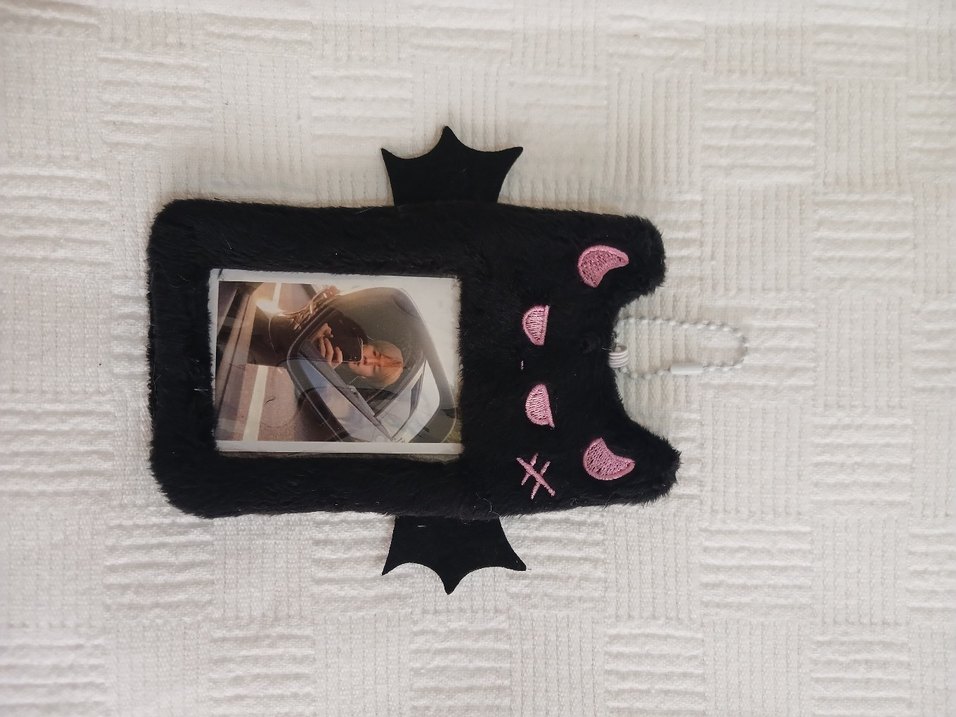 Mor Peluş Kedi Figürlü Kedi Aksesuarı - Görsel 3