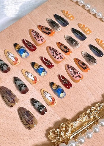 Karanlık Tema Halloween Tırnak Süslemeleri - Görsel 2