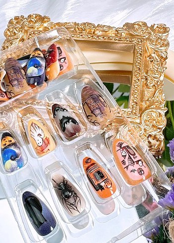 Karanlık Tema Halloween Tırnak Süslemeleri - Görsel 3