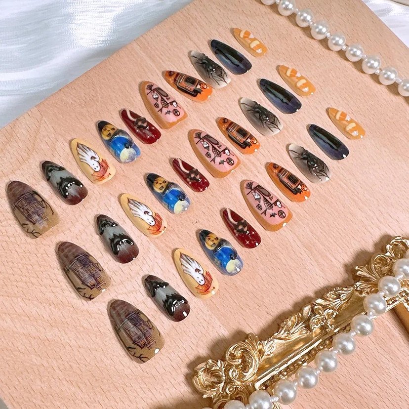 Karanlık Tema Halloween Tırnak Süslemeleri - Görsel 2