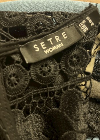 Setre Sıyah Dantel Güpür Ceket - Görsel 6