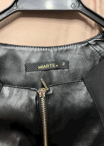 Miarre Siyah Deri Biker Ceket - Görsel 7