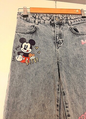 8 Yaş Beden mavi Renk LC Waikiki Mickey Mouse pantolon