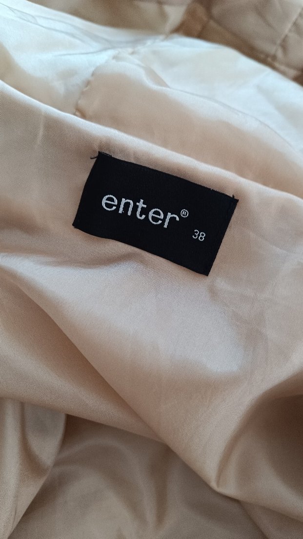 Bej  Kadın Kışlık Mont - Görsel 4