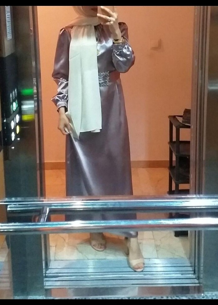 saten elbise  - Görsel 3