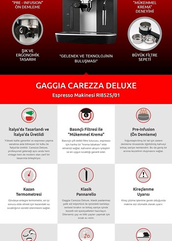 Gaggia Carezza Deluxe Espresso Makinesi - Görsel 4
