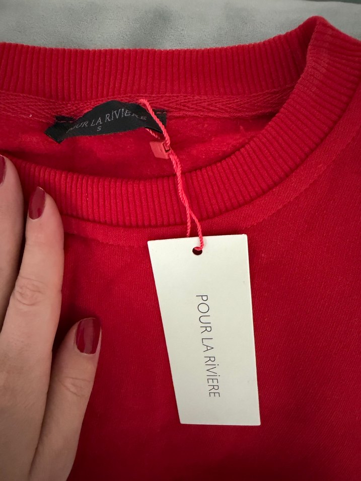 Kırmızı Kadın Rahat Kesim Eşofman Takımı - Görsel 5