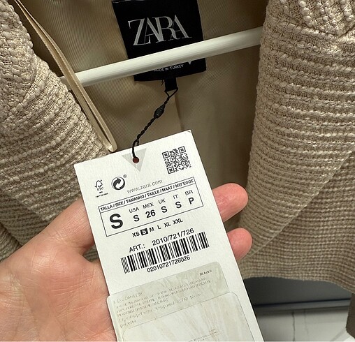 Zara crop ceket - Görsel 7