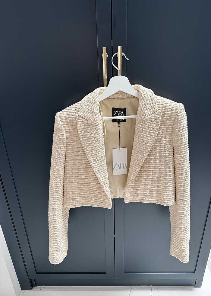 Zara crop ceket - Görsel 4