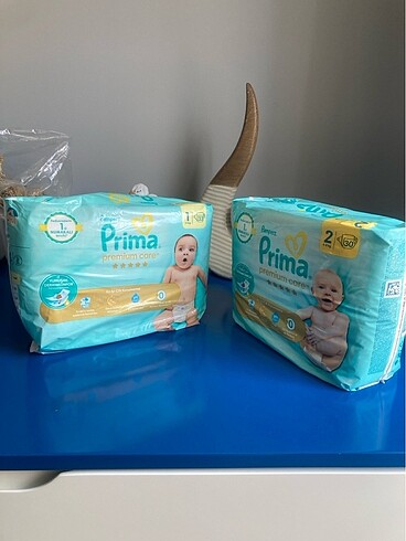 1 Beden: 2-5 kg Beden Prima premium care 1 numara 33 adet. 2 numara 30 adet