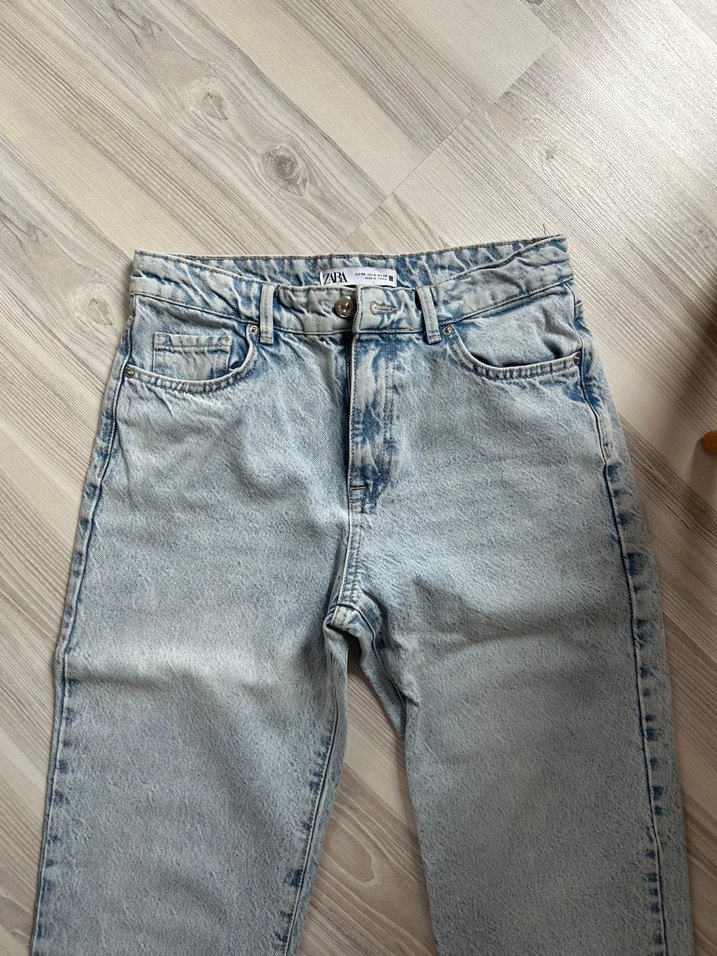 Zara Açık Mavi Rahat Kesim Denim Jean — görsel 2/5