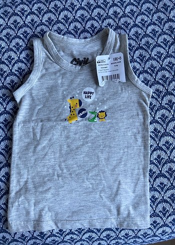 Gri Baskılı Çocuk Atlet - Görsel 2