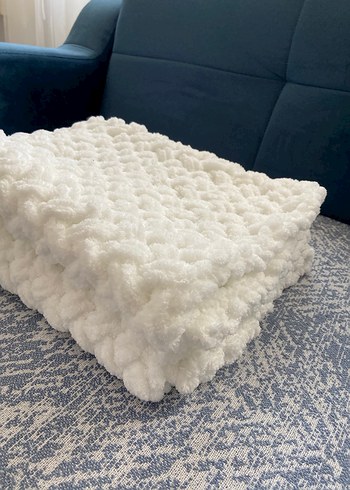 Beyaz Yün Çocuk Battaniyesi - Görsel 3