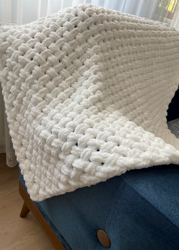 Beyaz Yün Çocuk Battaniyesi - Görsel 4