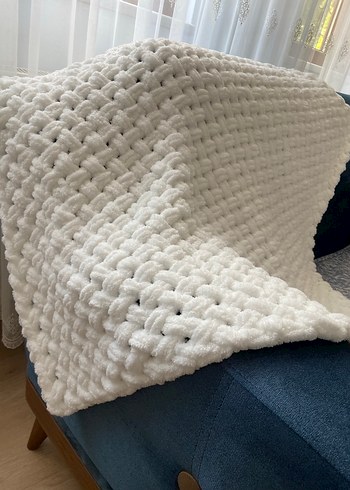 Beyaz Yün Çocuk Battaniyesi - Görsel 5