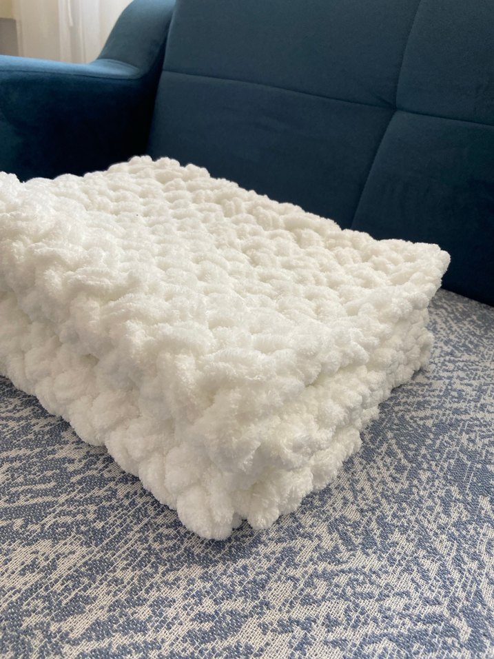 Beyaz Yün Çocuk Battaniyesi - Görsel 3