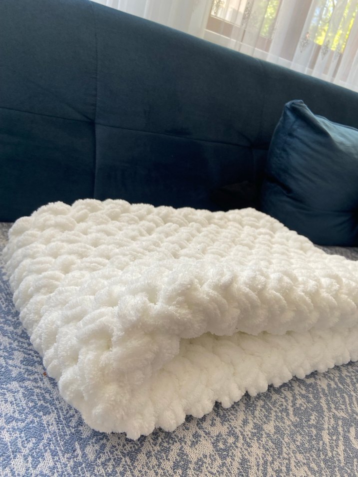 Beyaz Yün Çocuk Battaniyesi - Görsel 2