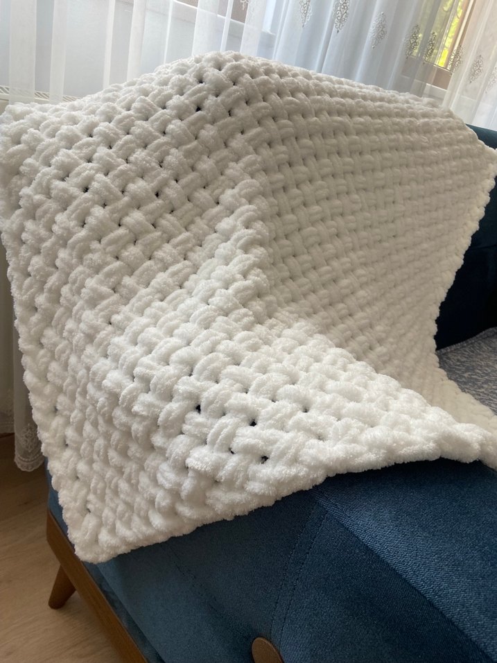 Beyaz Yün Çocuk Battaniyesi - Görsel 5