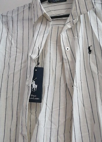 U.S Polo Assn. Düğmeli Uzun Kollu Beyaz Keten Kadın Gömlek