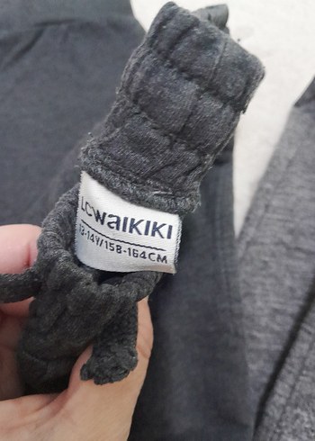 13-14 Yaş Beden gri Renk Gri Fermuarlı Erkek Eşofman Altı