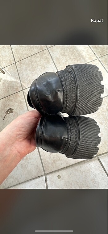 37 Beden Siyah Loafer