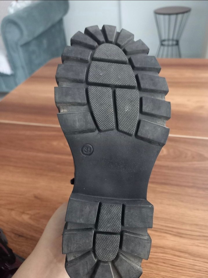 Bordo rugan deri Kız Çocuk  Bot çizme 31 - Görsel 2