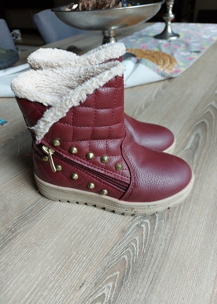 Bordo bot içi kürklü 27 numara - Görsel 4