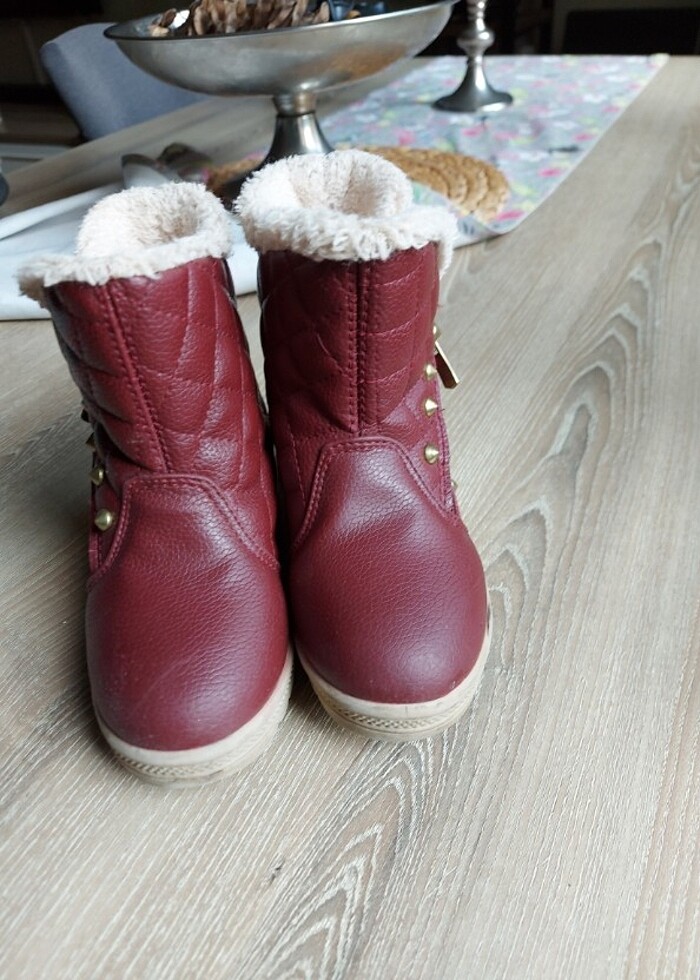 Bordo bot içi kürklü 27 numara - Görsel 5