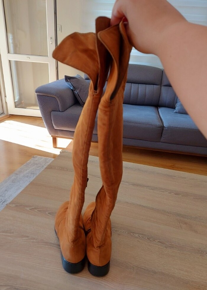 Taba rengi dizüstü çizme 40 numara - Görsel 2