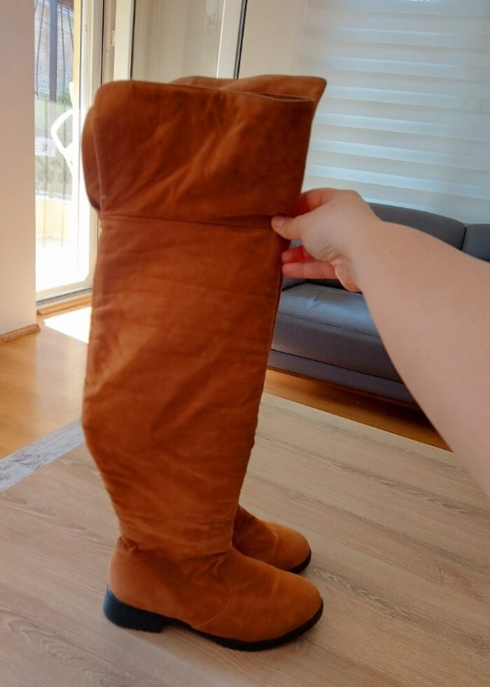 Taba rengi dizüstü çizme 40 numara - Görsel 3