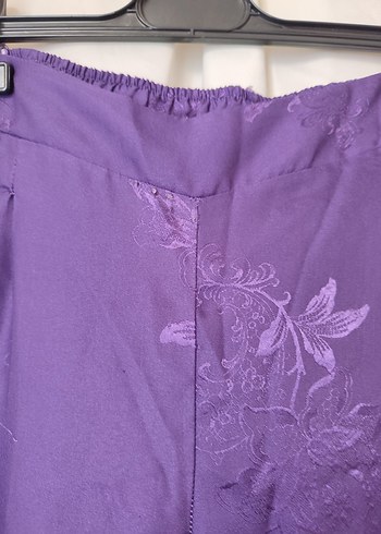 36 Beden mor Renk saten pijama takımı