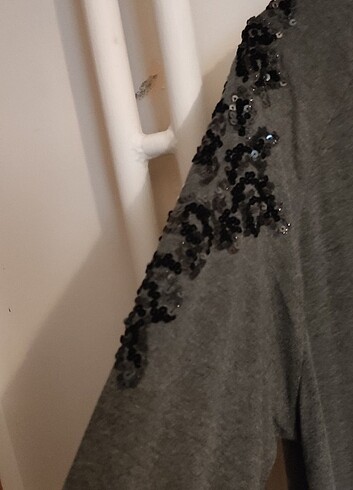 Pullu payetli tunik büyük beden - Görsel 2