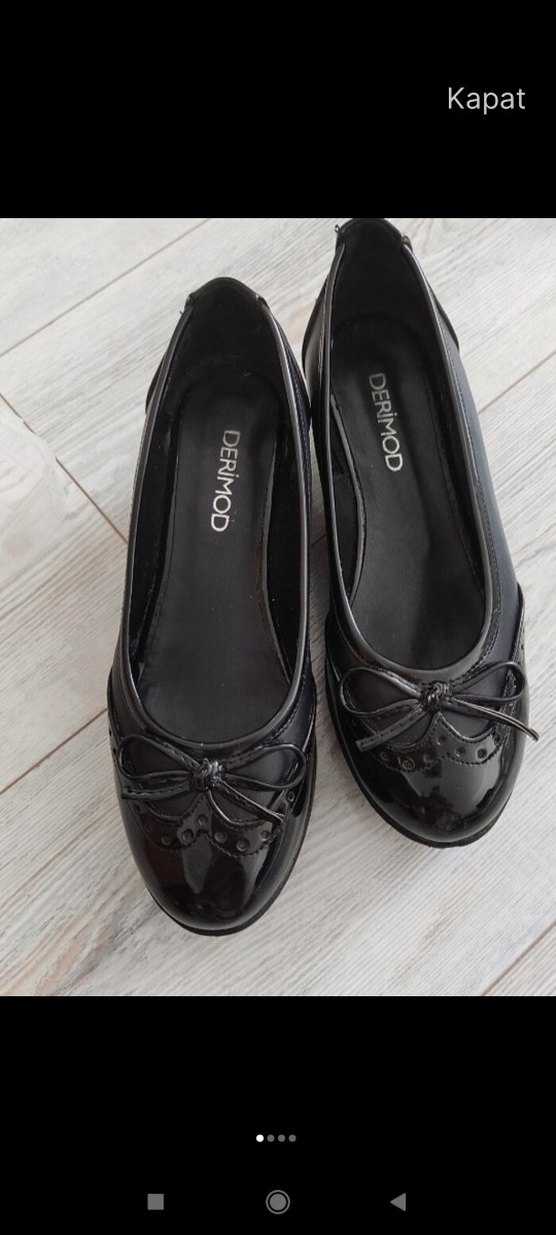 DERIMOD Siyah Kadın Dolgu Topuklu bu - Görsel 2