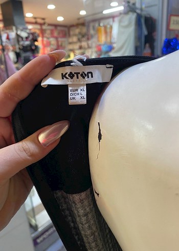 Koton Gri Ekoseli Midi Kadın Elbise