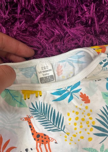 3/4 yaş Renkli Desenli zıbın - Görsel 3