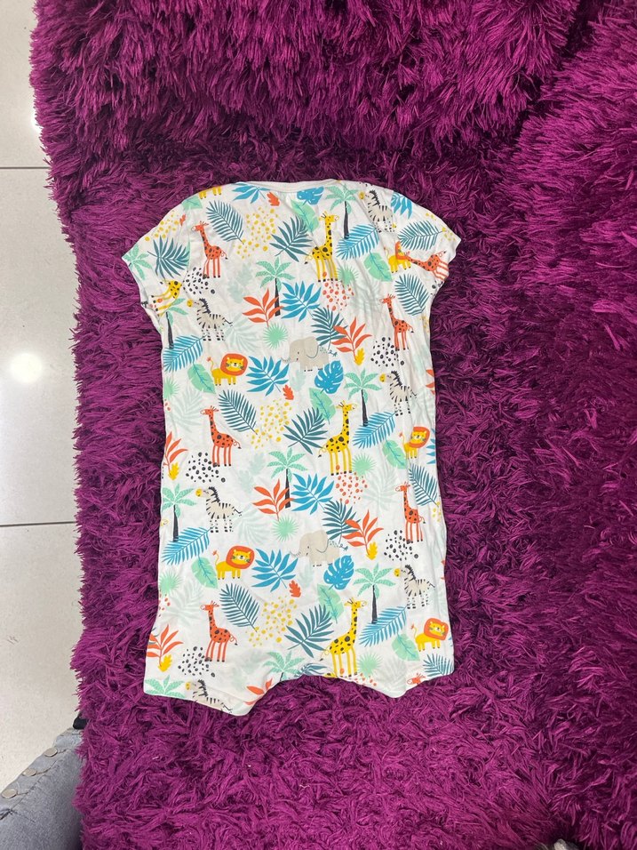 3/4 yaş Renkli Desenli zıbın - Görsel 5