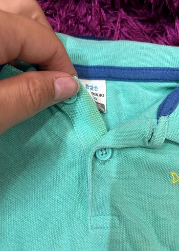 LC Waikiki 9/12 ayErkek Çocuk Yeşil Kısa Kollu Polo Tişört