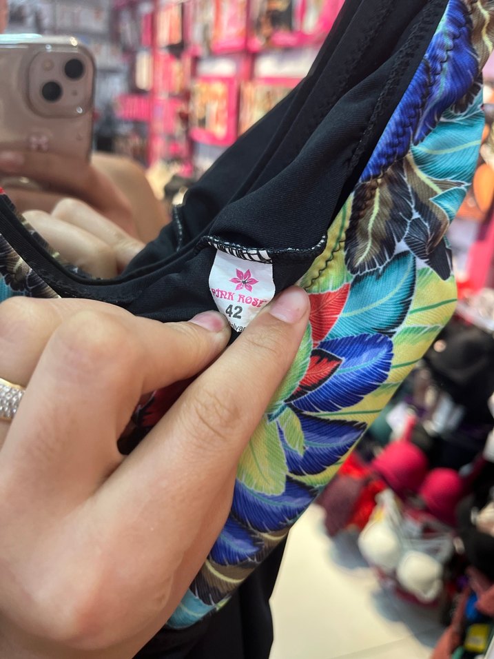 Renkli Baskılı Mini Kolsuz Kadın elbise Mayo - Görsel 4