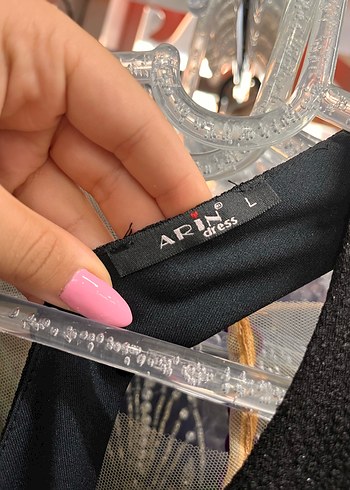Diğer Siyah sırt detaylı Mini Gece Elbisesi