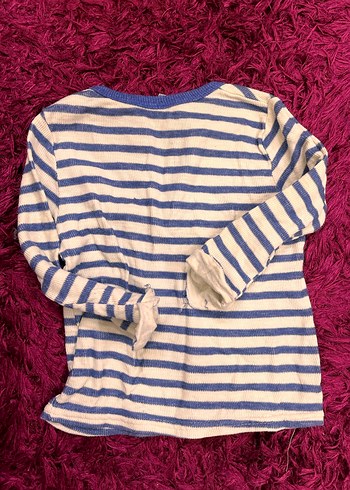 9/12 ayMavi Çizgili Erkek Uzun Kollu BADY - Görsel 4