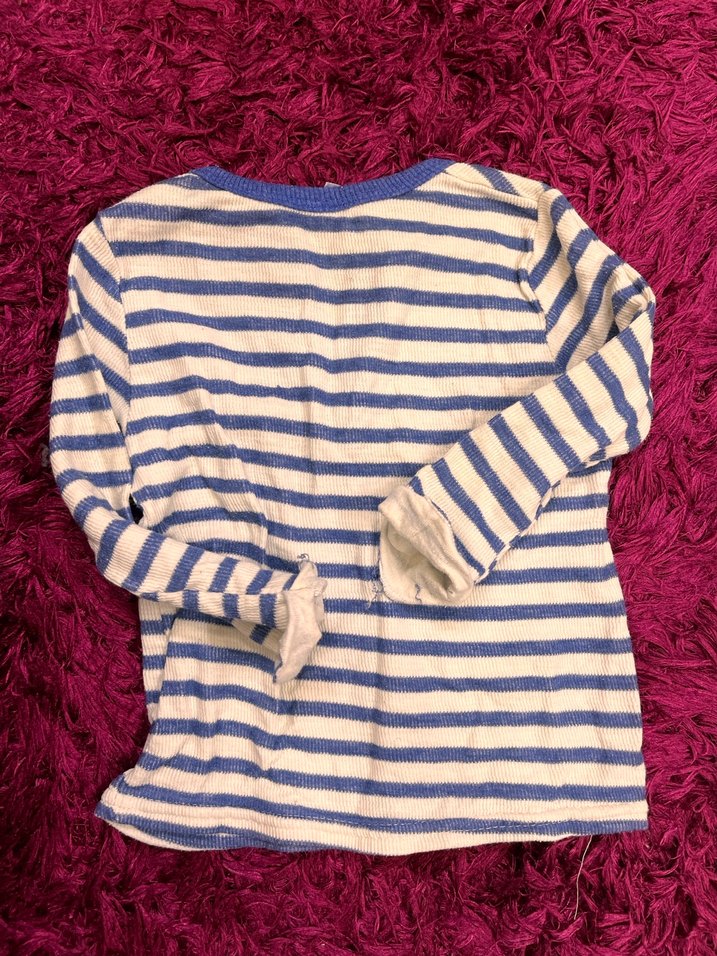 9/12 ayMavi Çizgili Erkek Uzun Kollu BADY - Görsel 4