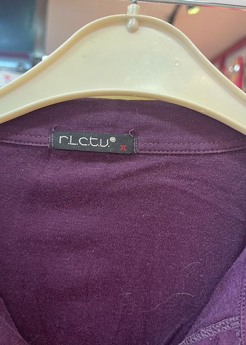 xl Beden Mor Nakışlı Uzun Kollu Rahat Kadın Pijama Üstü