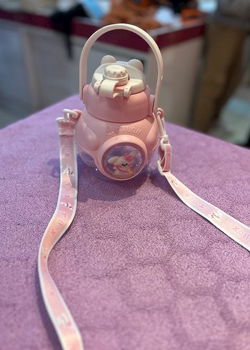 Pembe Pastel Çocuk matara - Görsel 2