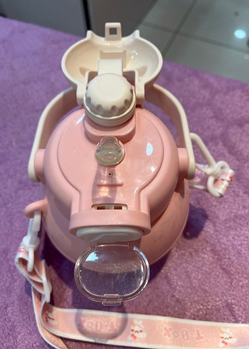 Pembe Pastel Çocuk matara - Görsel 3