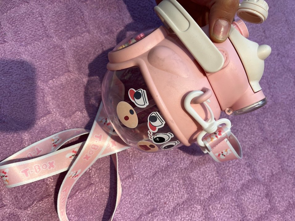 Pembe Pastel Çocuk matara - Görsel 5