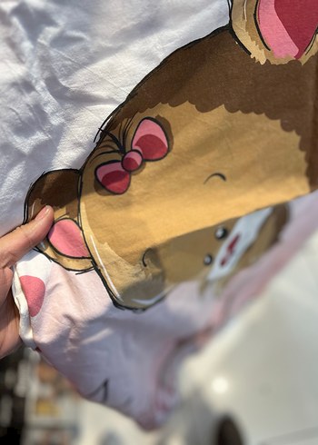 Pembe Baskılı bebek nevresimi - Görsel 2