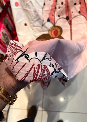 Pembe Baskılı bebek nevresimi - Görsel 3