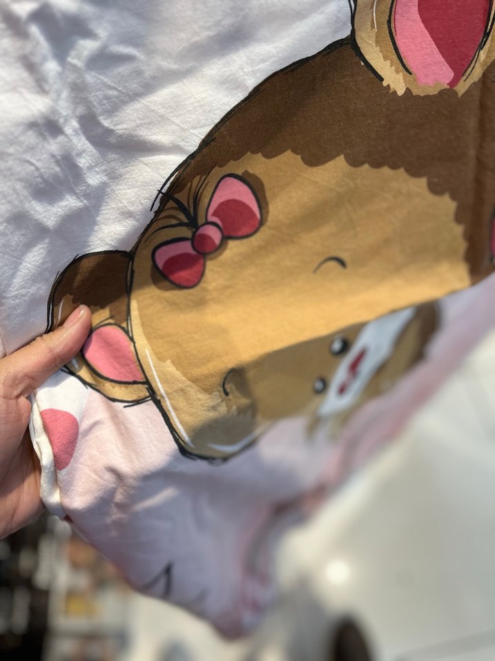 Pembe Baskılı bebek nevresimi - Görsel 2