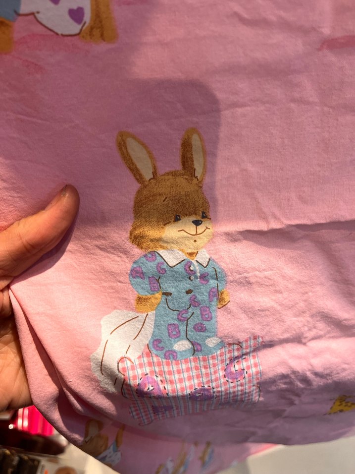 Pembe Baskılı bebek çarşafı - Görsel 2