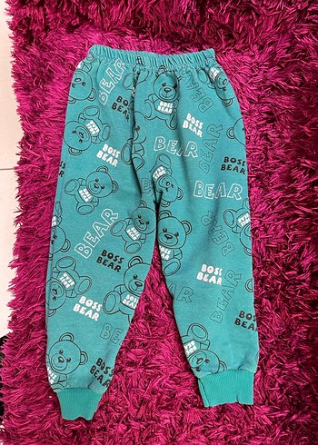 3/4 yaş Renkli Desenli erkek Çocuk Eşofman Altı - Görsel 3